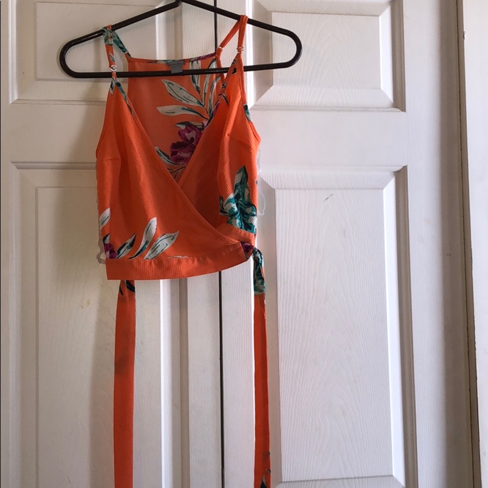 Wrap crop top